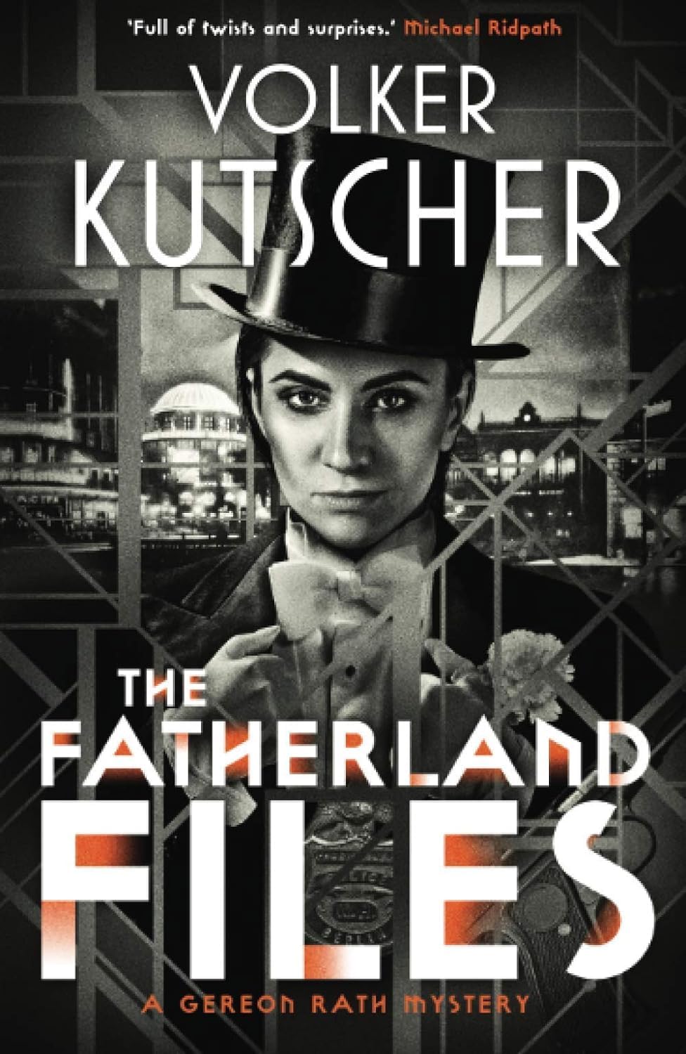 All five Gereon Rath paperback novels by Volker Kutscher fanned out together