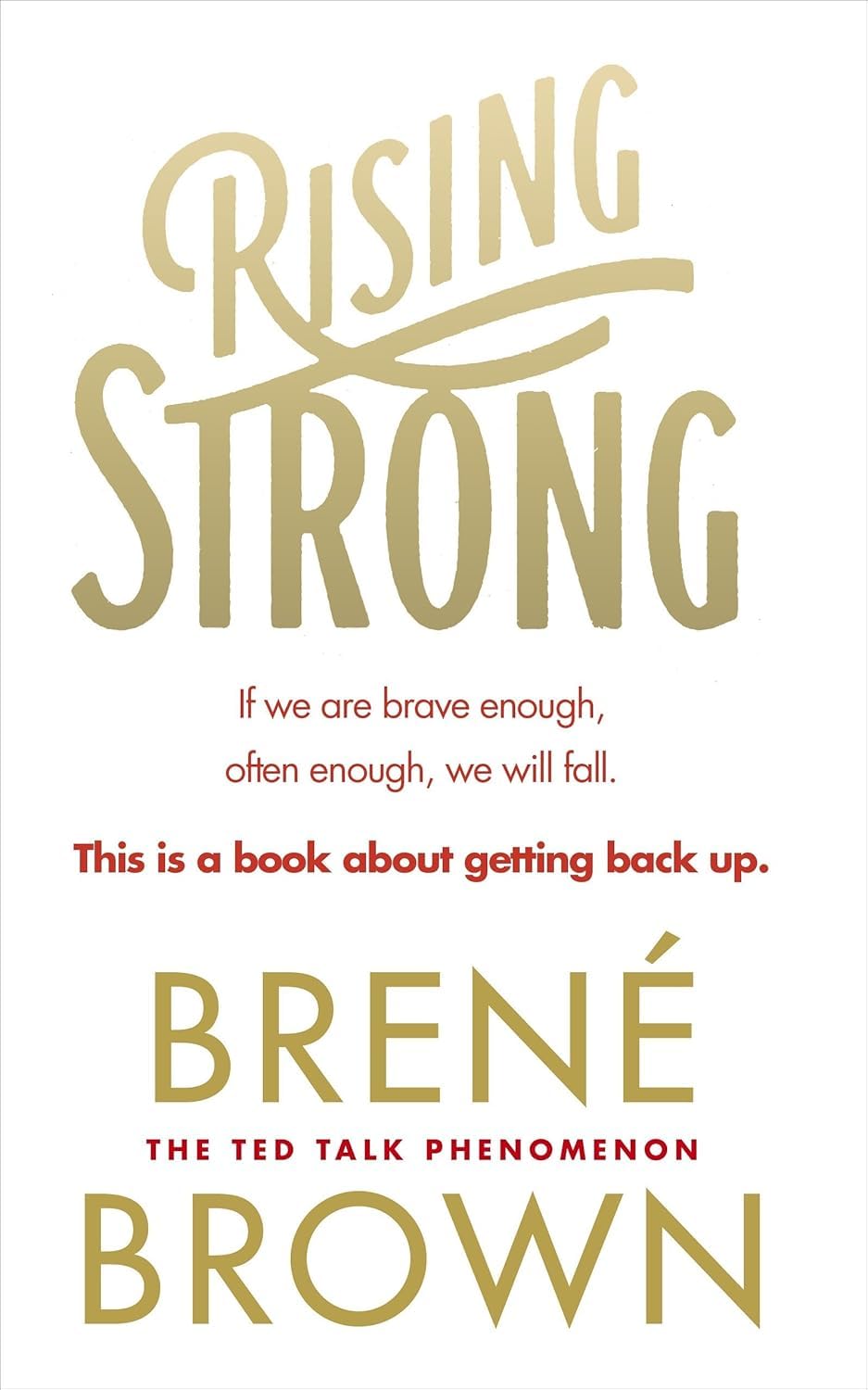 Rising Strong by Brené Brown paperback front cover from the 4-book self-help collection set