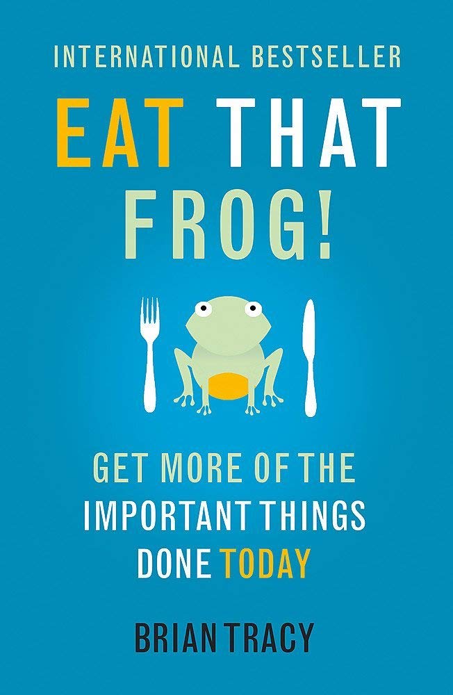 Eat That Frog! by Brian Tracy paperback front cover from the 4-book self-help collection set