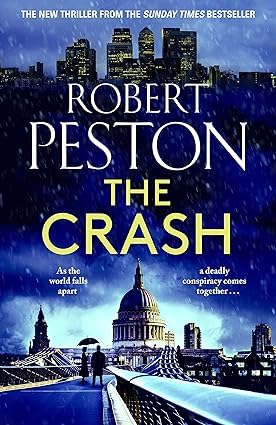 Robert Peston Gil Peck series 2 book paperback set, The Whistleblower and The Crash shown together