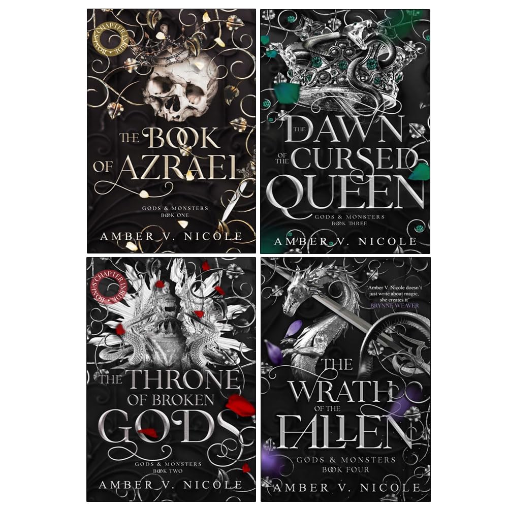 Gods & Monsters Series 1-4 Books Collection Set by Amber V. Nicole - front cover of the paperback box set