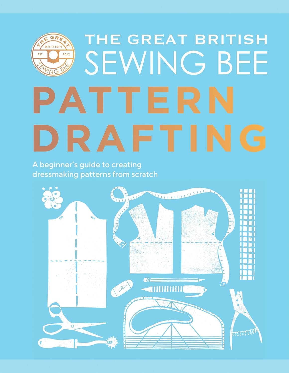 All five hardback books in The Great British Sewing Bee collection fanned out together