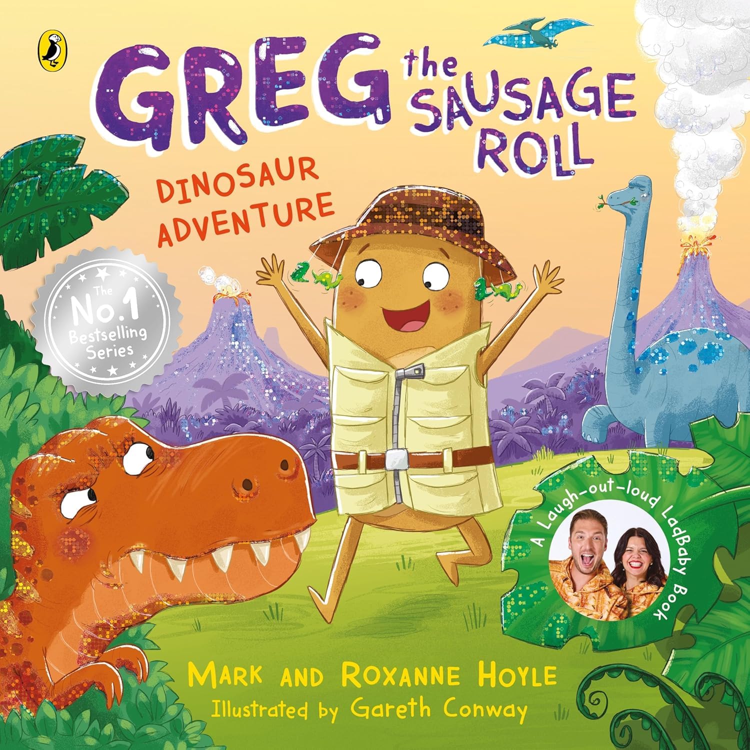 Greg the Sausage Roll 6 Books Collection Set by Mark Hoyle & Roxanne Hoyle, paperback, ages 3-7 — the full six-book paperback set stacked together