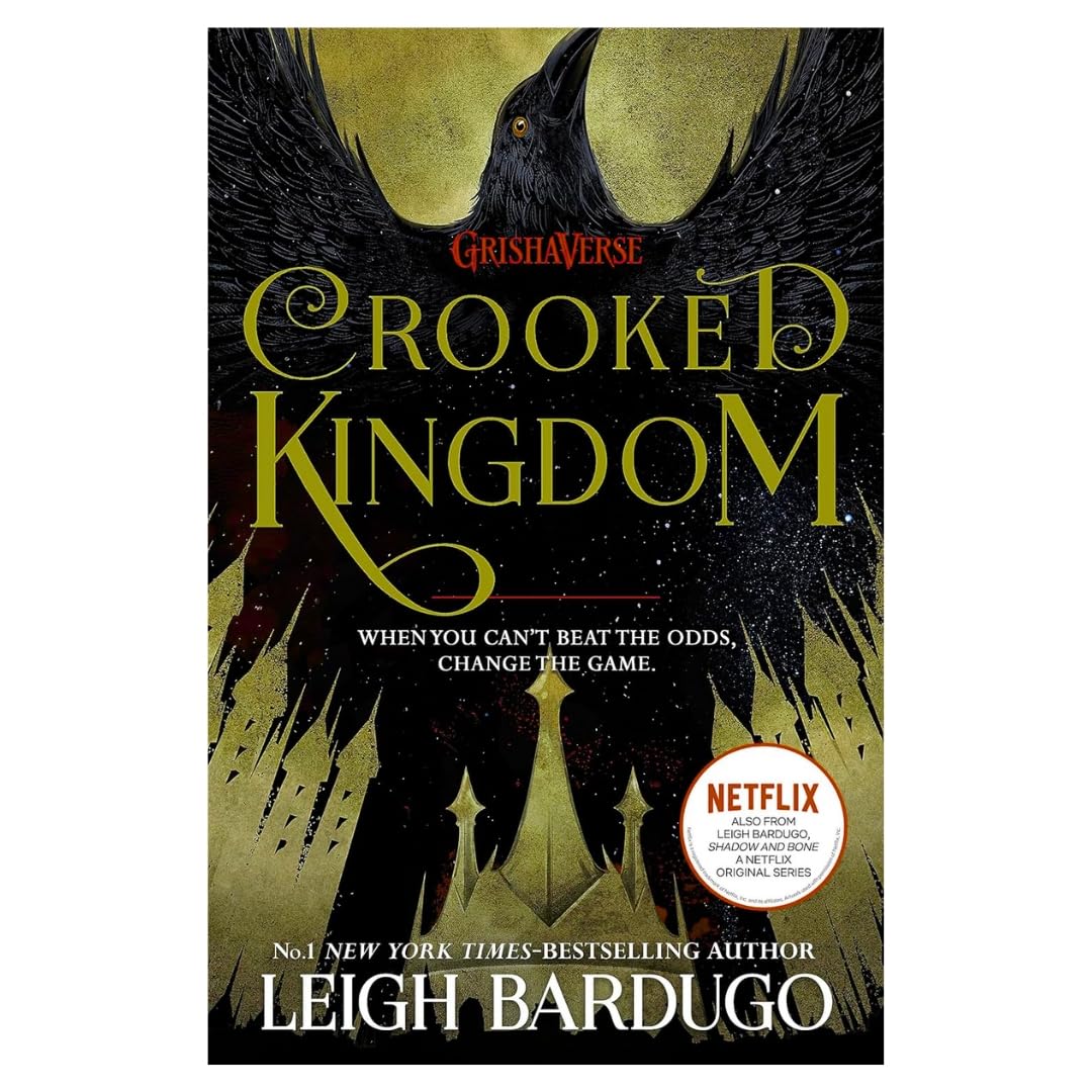 Close-up inside page spread from a Grishaverse paperback novel by Leigh Bardugo