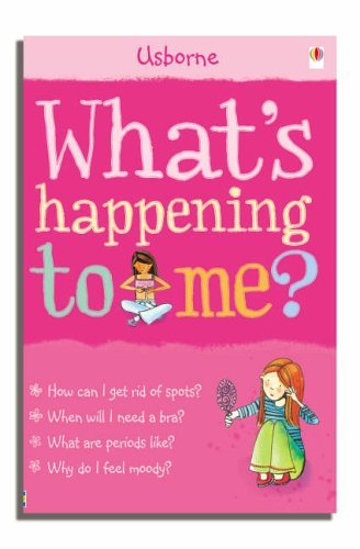 Growing Up & Facts of Life 5 Books Collection Set, Usborne paperback for ages 9-12 - close-up front cover of What's Happening to Me? Girls Edition paperback