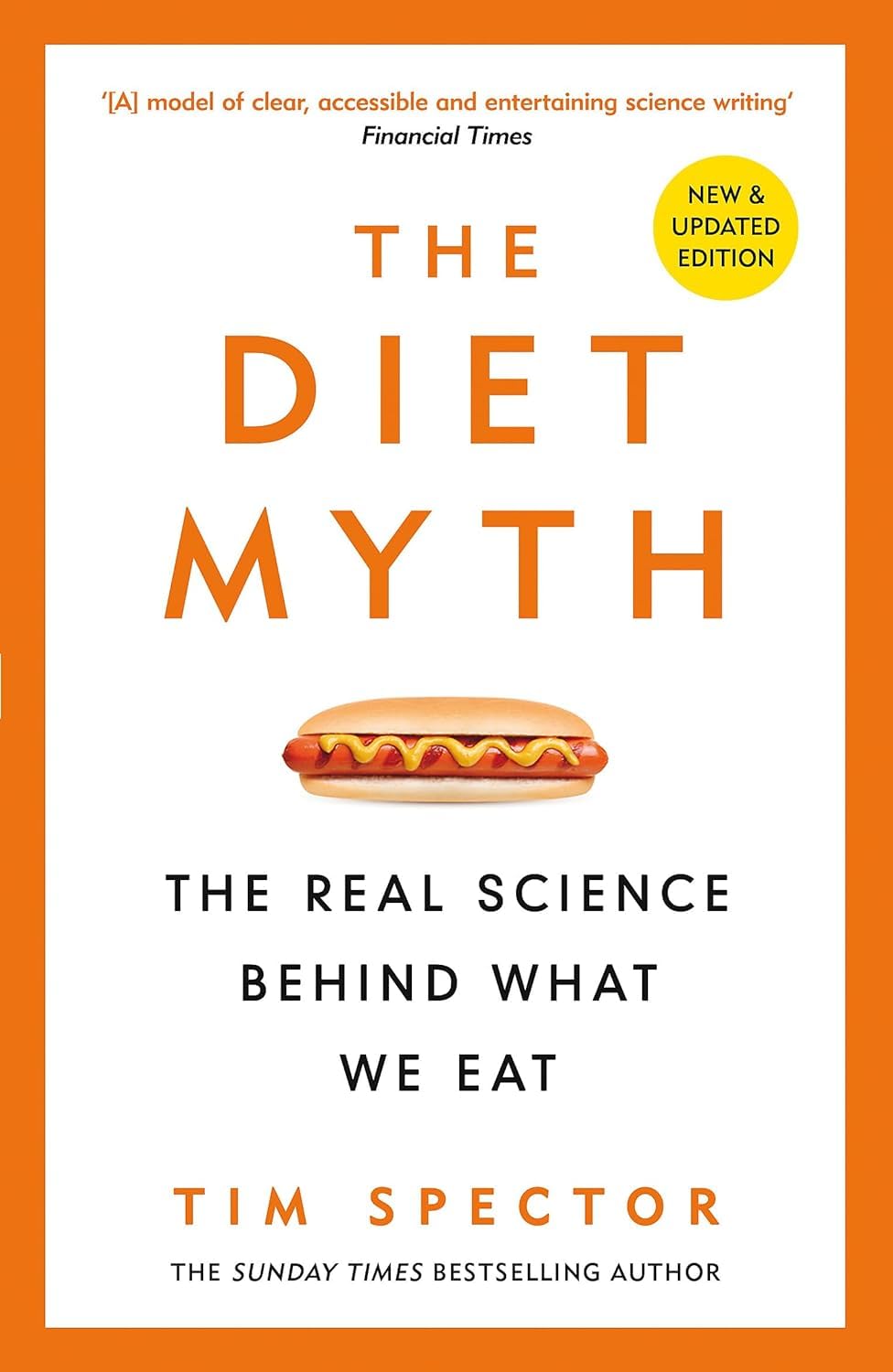 The Diet Myth by Tim Spector paperback cover, part of the gut health and diet science 6-book set
