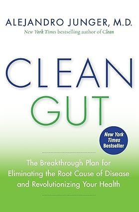 Clean Gut by Alejandro Junger paperback front cover from the gut health book set