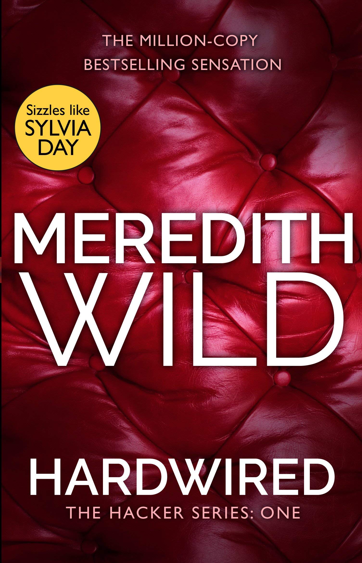 Hacker Series by Meredith Wild 5 Books Collection Set, Paperback - all five paperback books displayed together on a wooden surface.