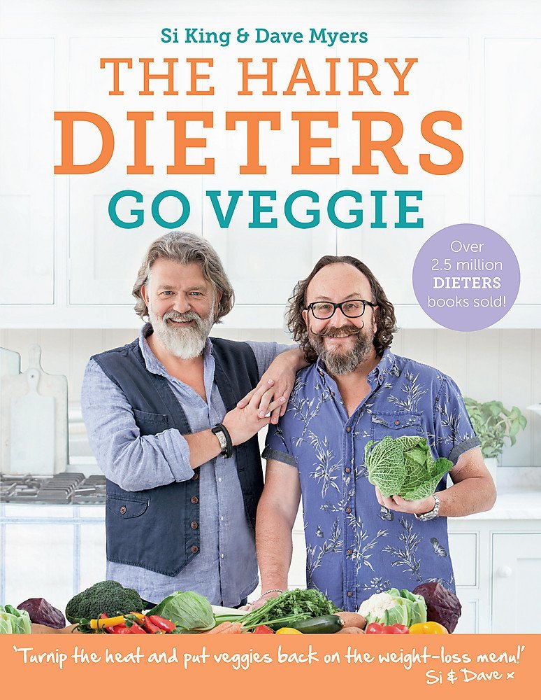 The Hairy Dieters Go Veggie and Make It Easy paperback books shown together