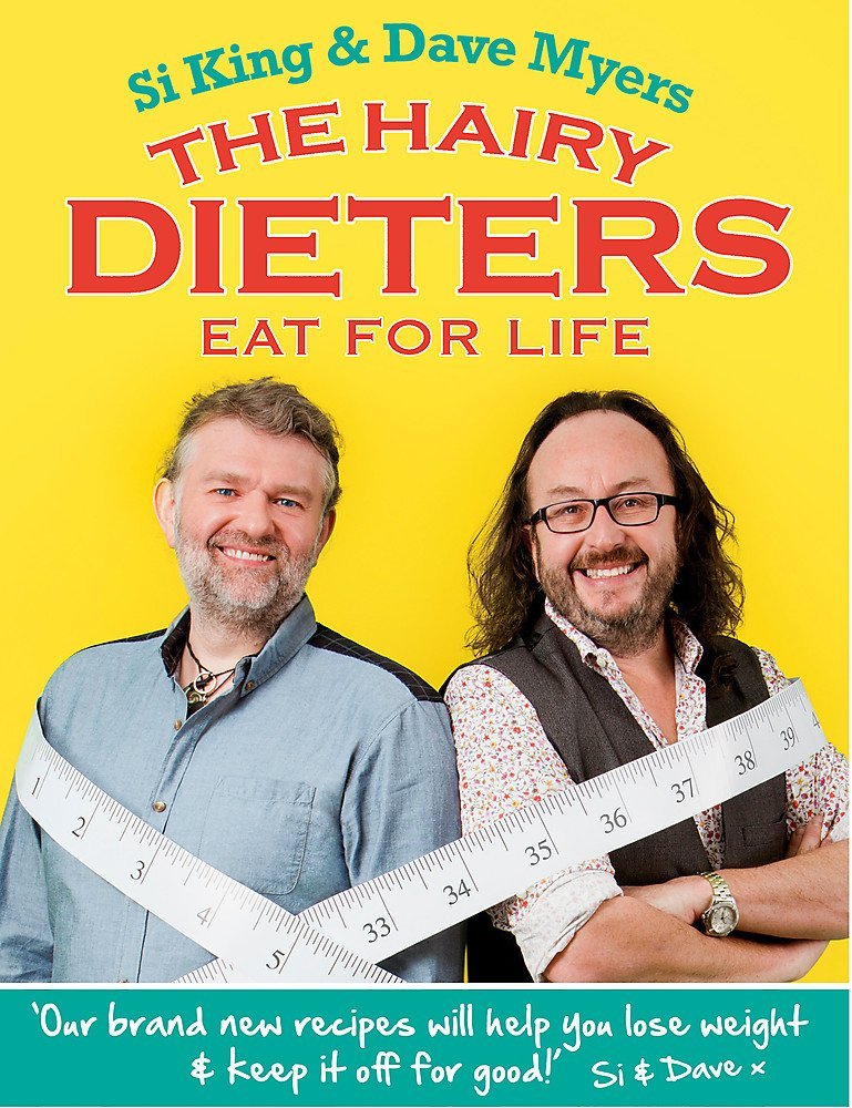 Hairy Dieters Eat for Life paperback cookbook cover by Si King and Dave Myers