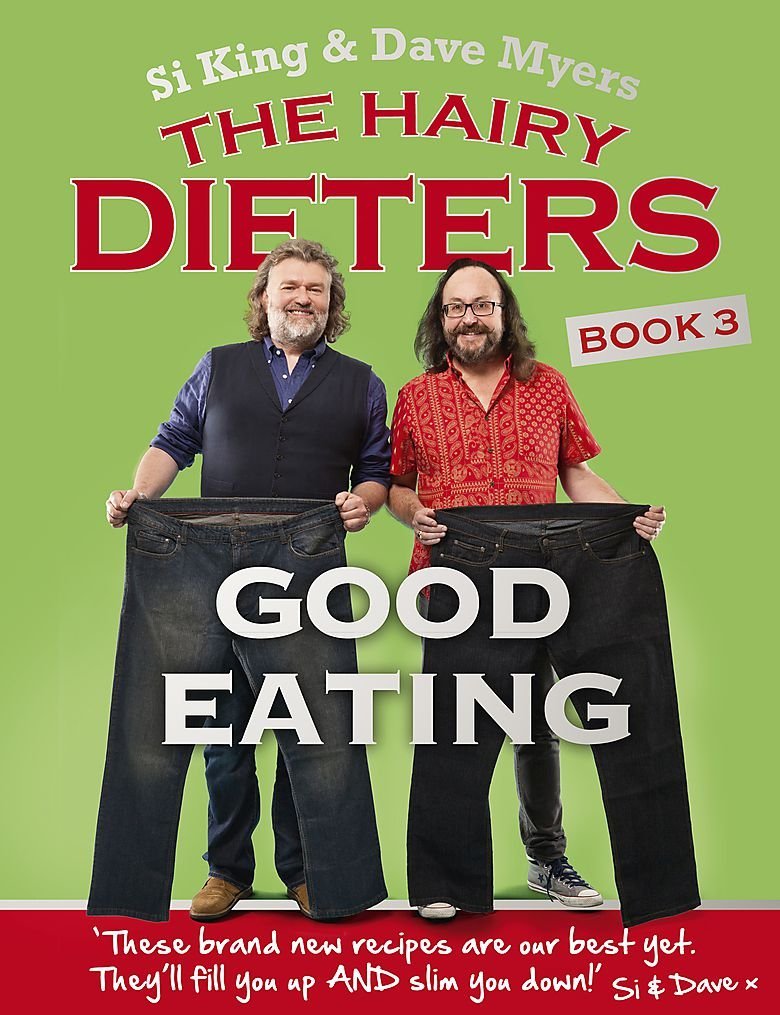 The Hairy Dieters Good Eating paperback cookbook cover by Si King and Dave Myers
