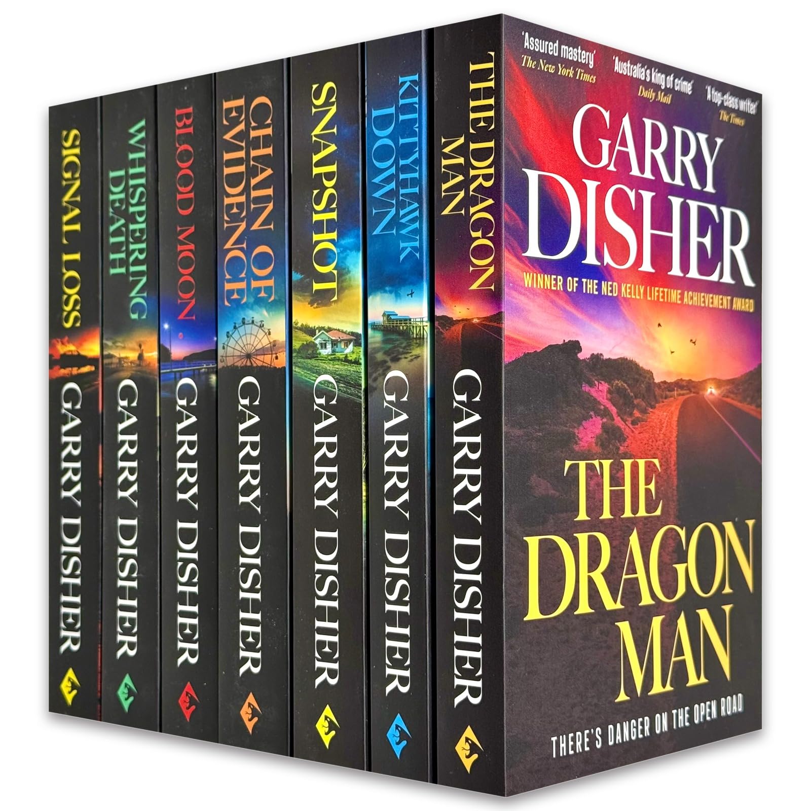 Hal Challis Investigation Series 1-7 books box set by Garry Disher, front cover of the paperback collection