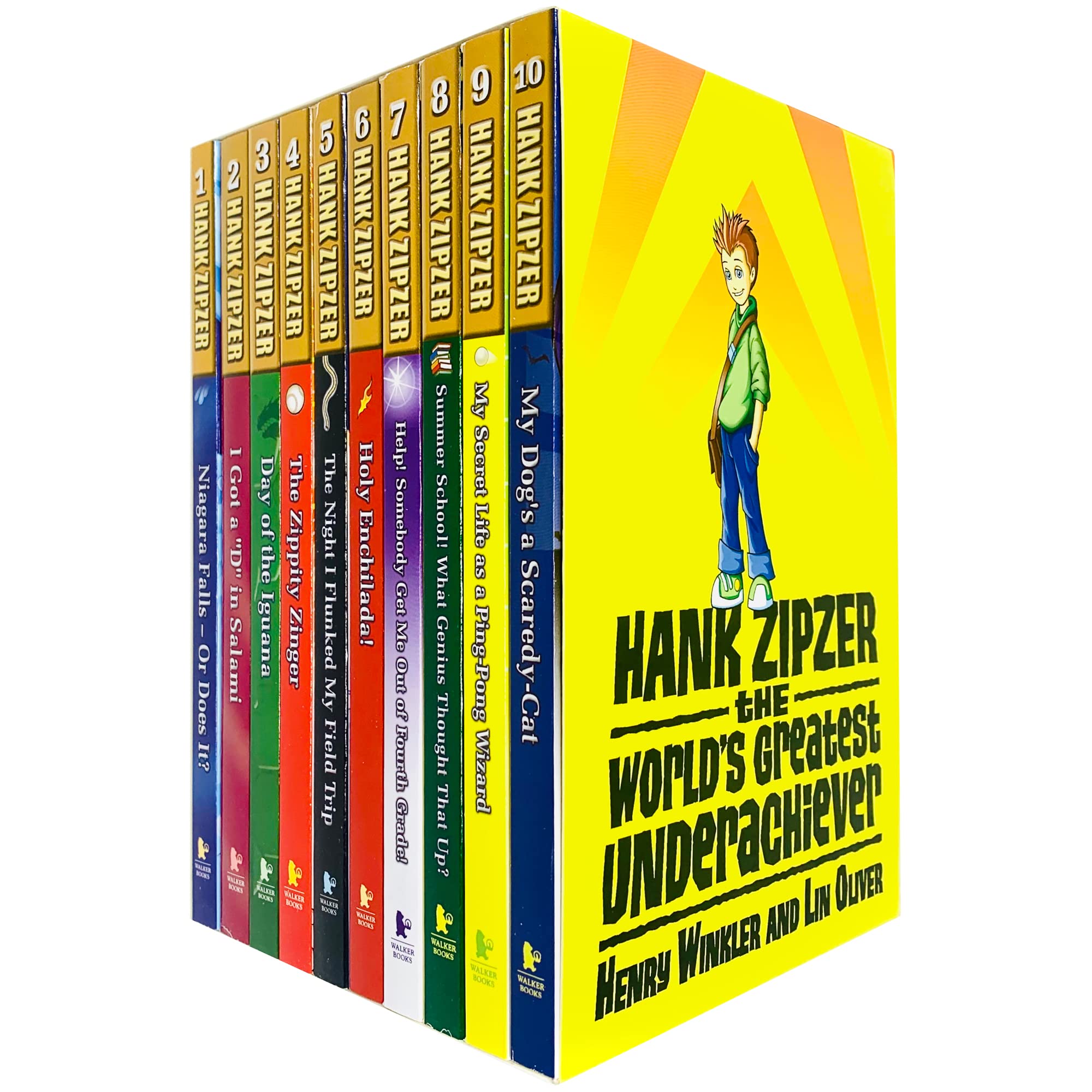 Hank Zipzer Collection 10 Books Set by Henry Winkler and Lin Oliver - front cover of the paperback box set