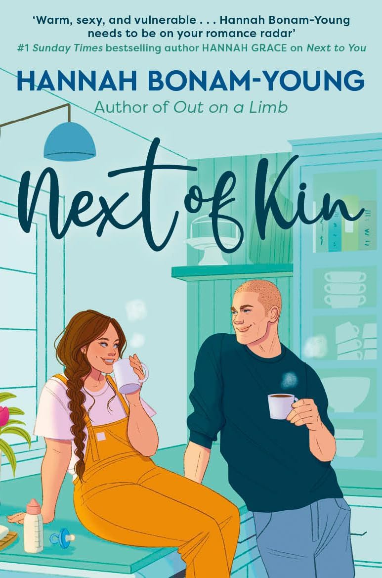 Close-up of Next to You and Next of Kin paperback covers from the Hannah Bonam Young 5 book romance collection