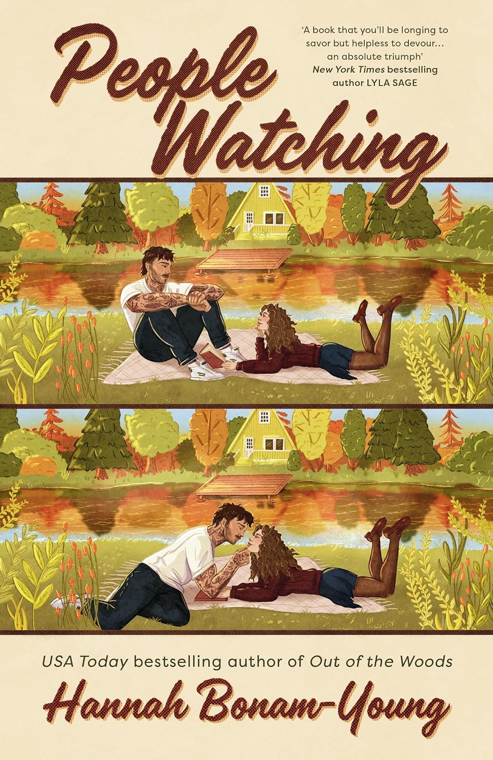 Out on a Limb and Out of the Woods paperback covers shown side by side from the Hannah Bonam Young romance set