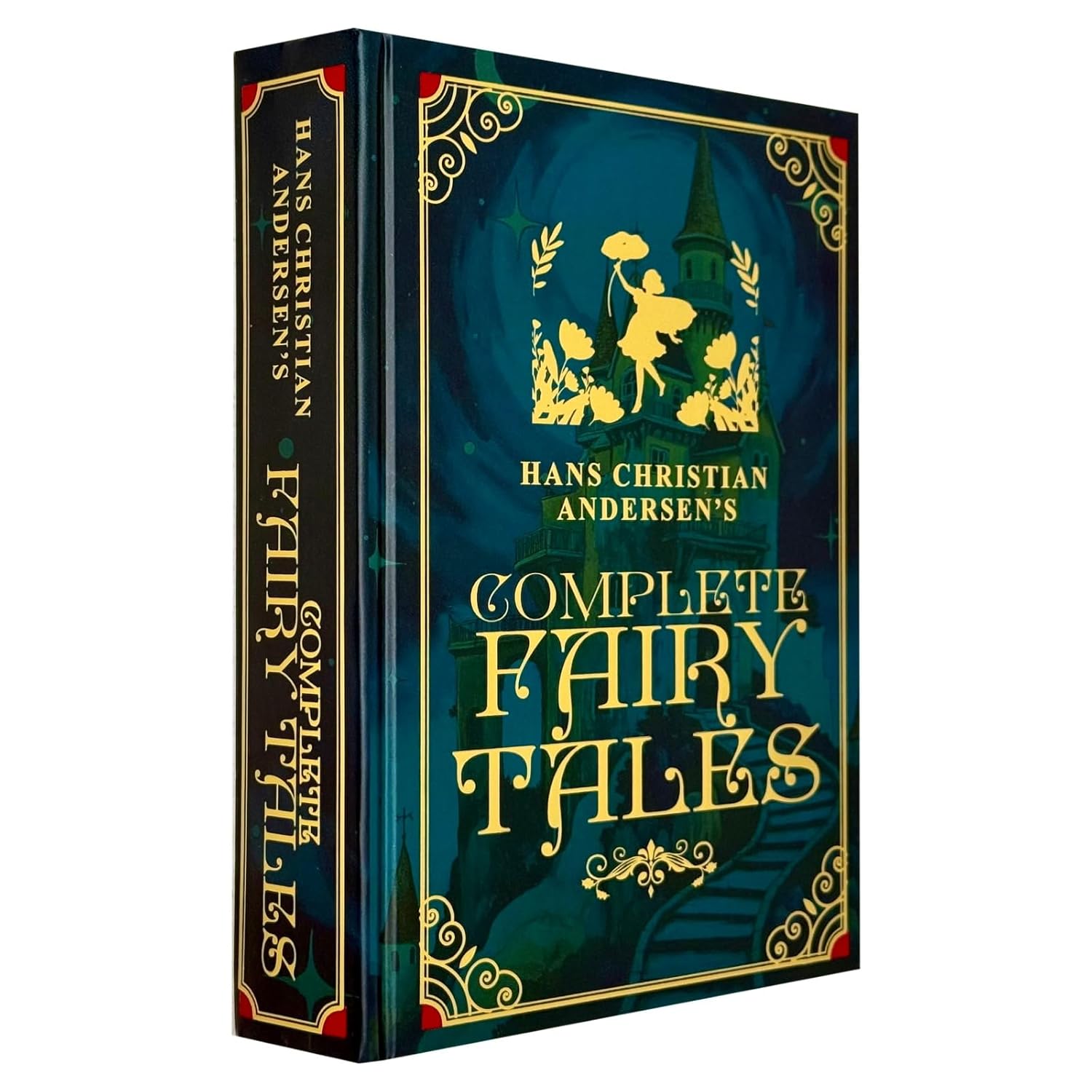 Inside page spread from Hans Christian Andersen's Complete Fairy Tales Deluxe Edition showing story text