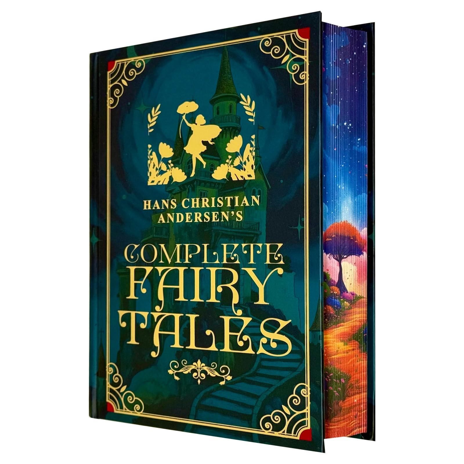 Front cover of Hans Christian Andersen's Complete Fairy Tales deluxe illustrated hardcover gift edition