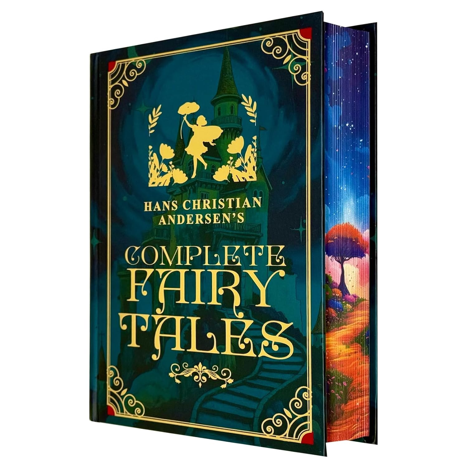Front cover of Hans Christian Andersen's Complete Fairy Tales Deluxe Edition hardcover book