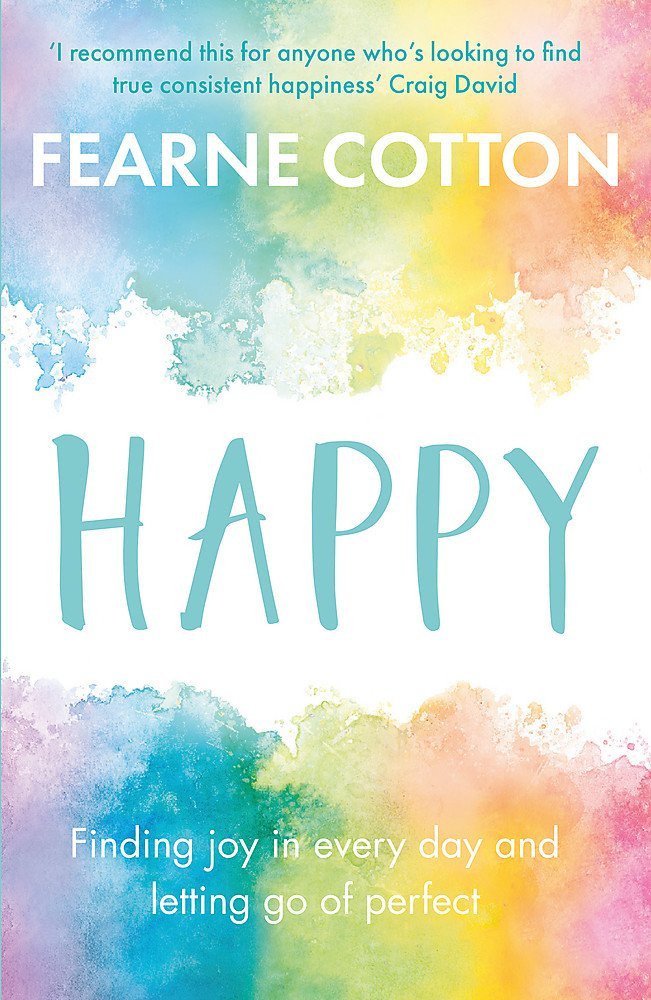 Happiness and Mindfulness Mastery 5 Books Collection Set, paperback, close-up of Happy by Fearne Cotton paperback front cover