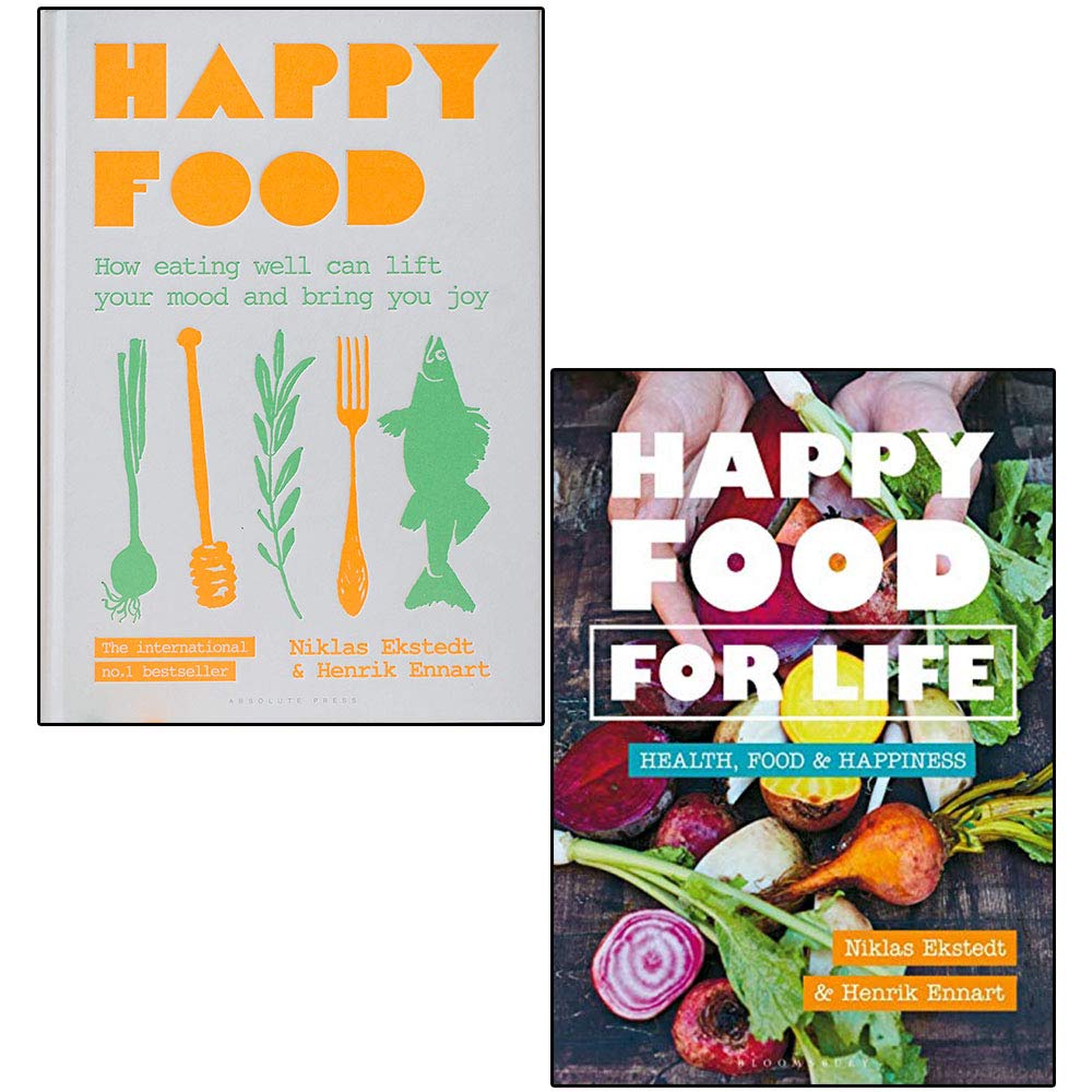 Front cover of Happy Food by Niklas Ekstedt and Henrik Ennart, hardback edition