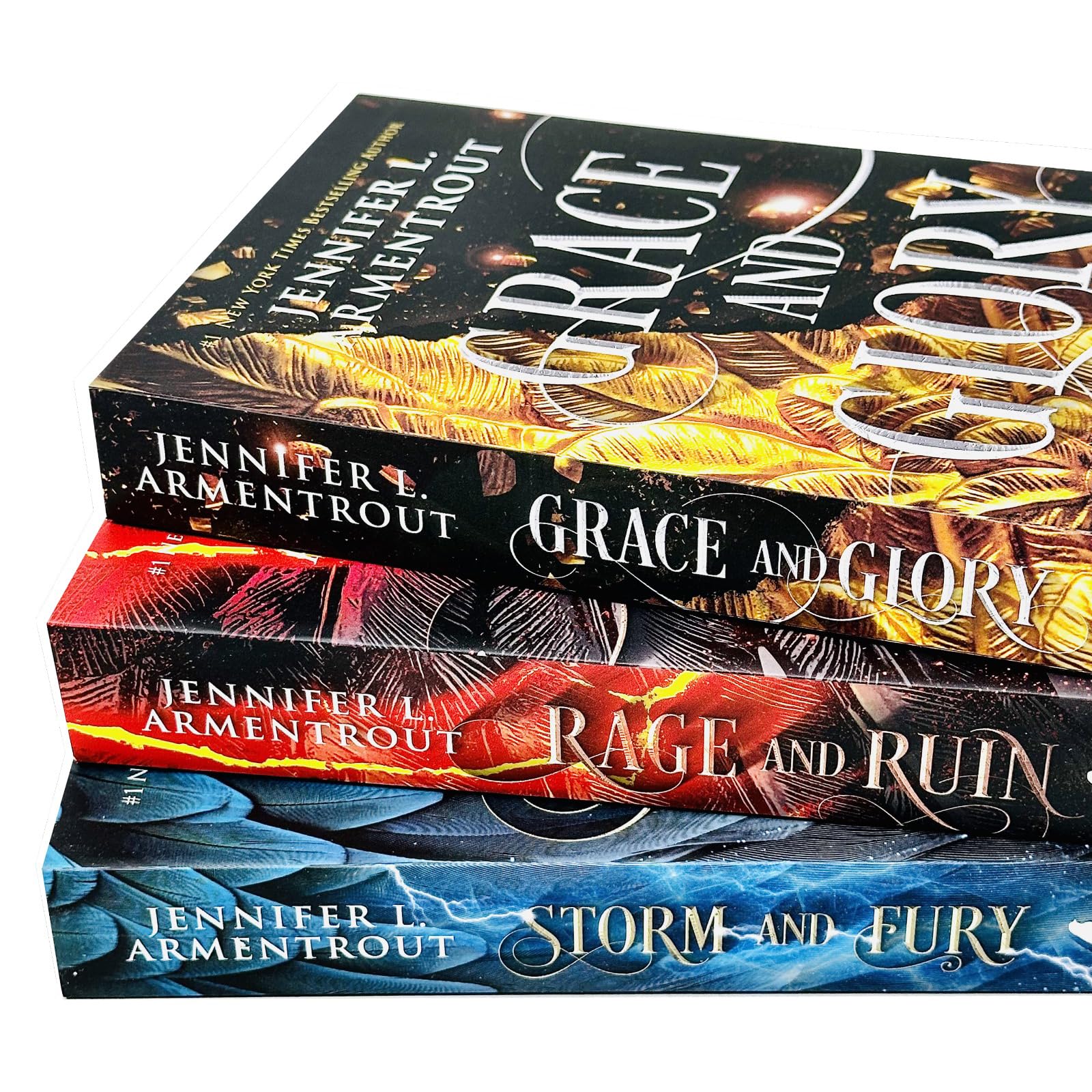 Front cover of Grace and Glory, the final book in the Harbinger young adult trilogy