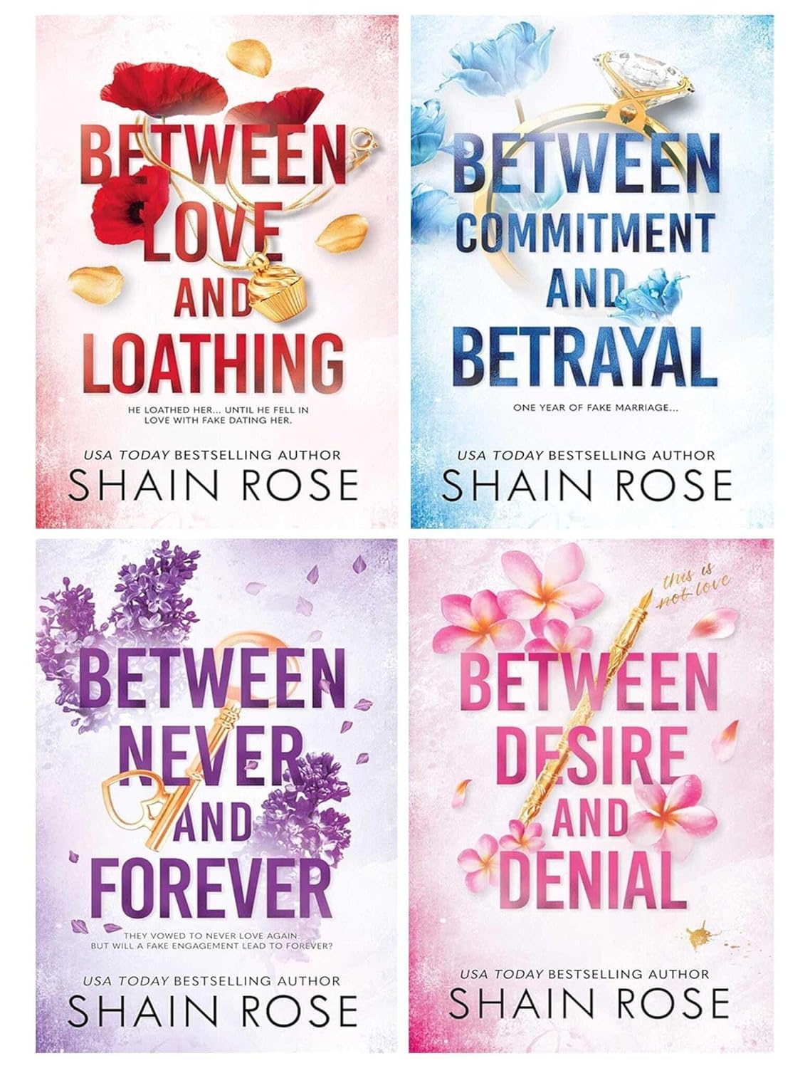 Close-up cover of Between Desire And Denial paperback from the Hardy Billionaires series
