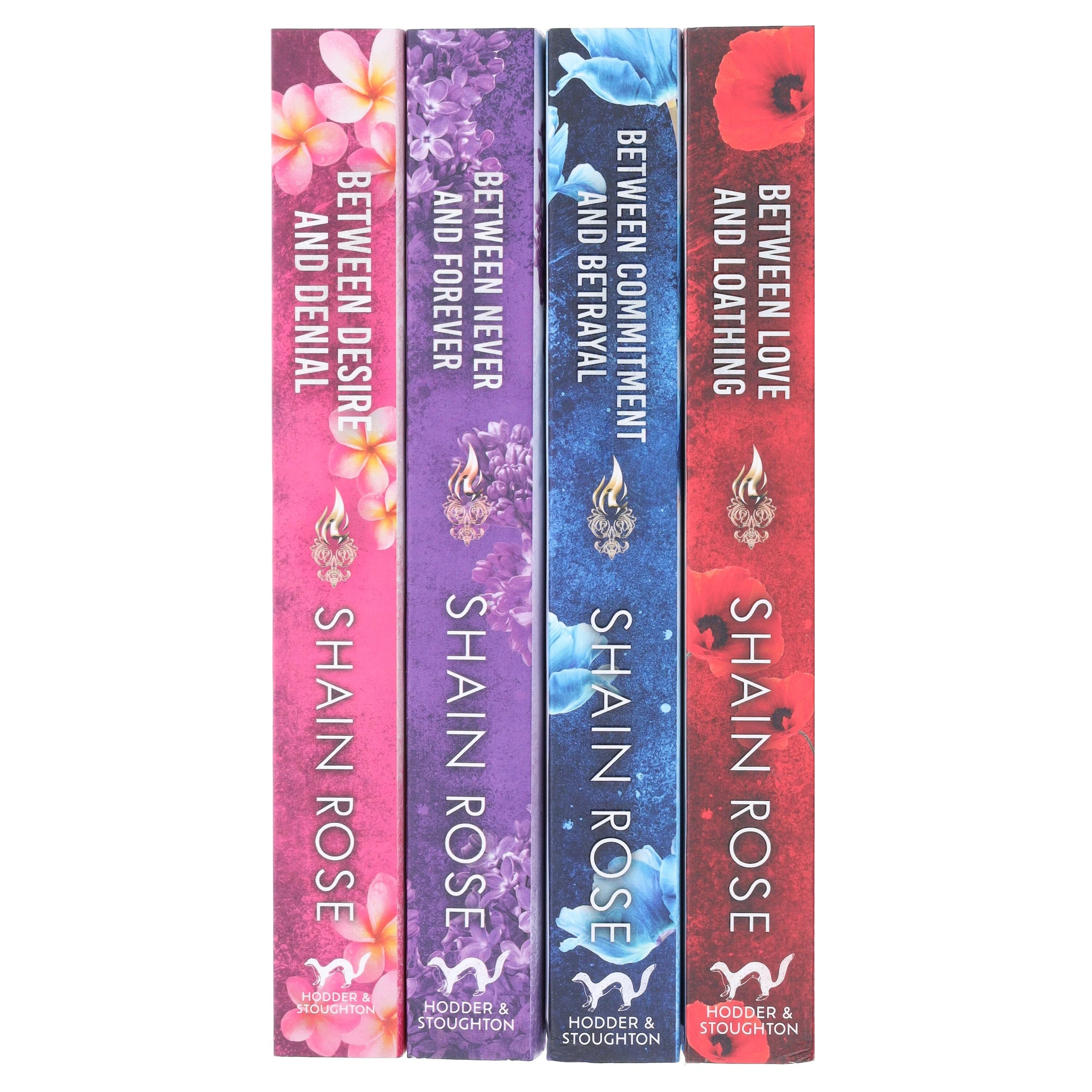 Stacked view of all four Hardy Billionaires paperback books by Shain Rose