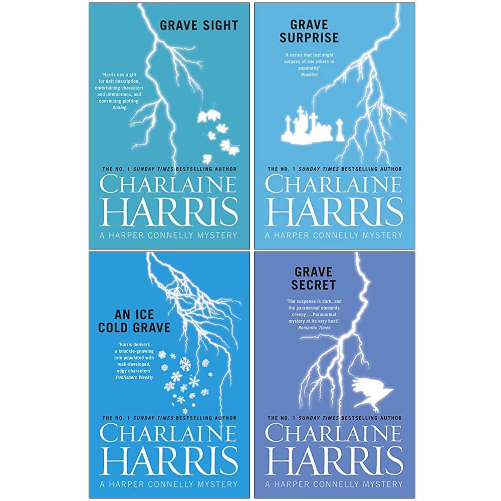 Grave Sight paperback front cover - Book 1 of the Harper Connelly Mysteries by Charlaine Harris