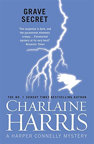 All four Harper Connelly Mysteries paperbacks by Charlaine Harris fanned out together showing the complete set