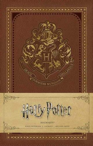 Harry Potter Ravenclaw ruled notebook cover with blue and bronze eagle house design