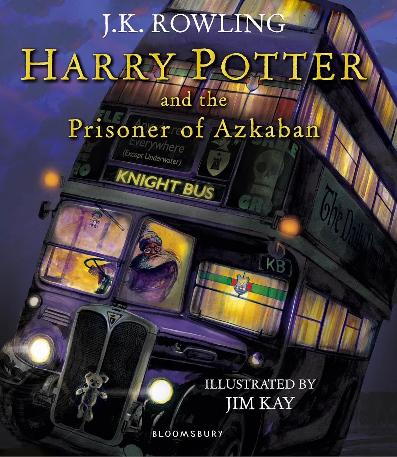 Harry Potter Illustrated Edition 4 Books Paperback Set by J.K. Rowling and Jim Kay - back cover with Harry Potter and the Goblet of Fire illustrated edition