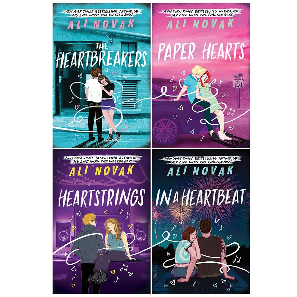 The Heartbreak Chronicles 4-book paperback collection set by Ali Novak, front covers fanned out