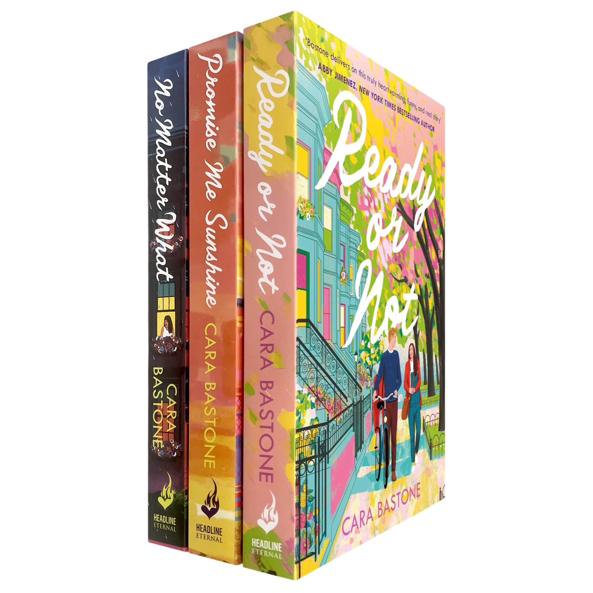 Ready or Not by Cara Bastone paperback cover, book one in the Hearts of New York series