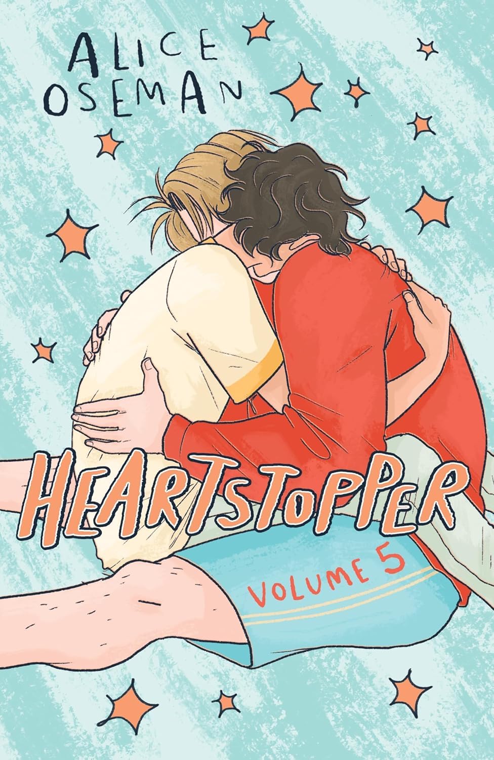 Heartstopper Volumes 1-5 paperback set stacked together showing full book thickness