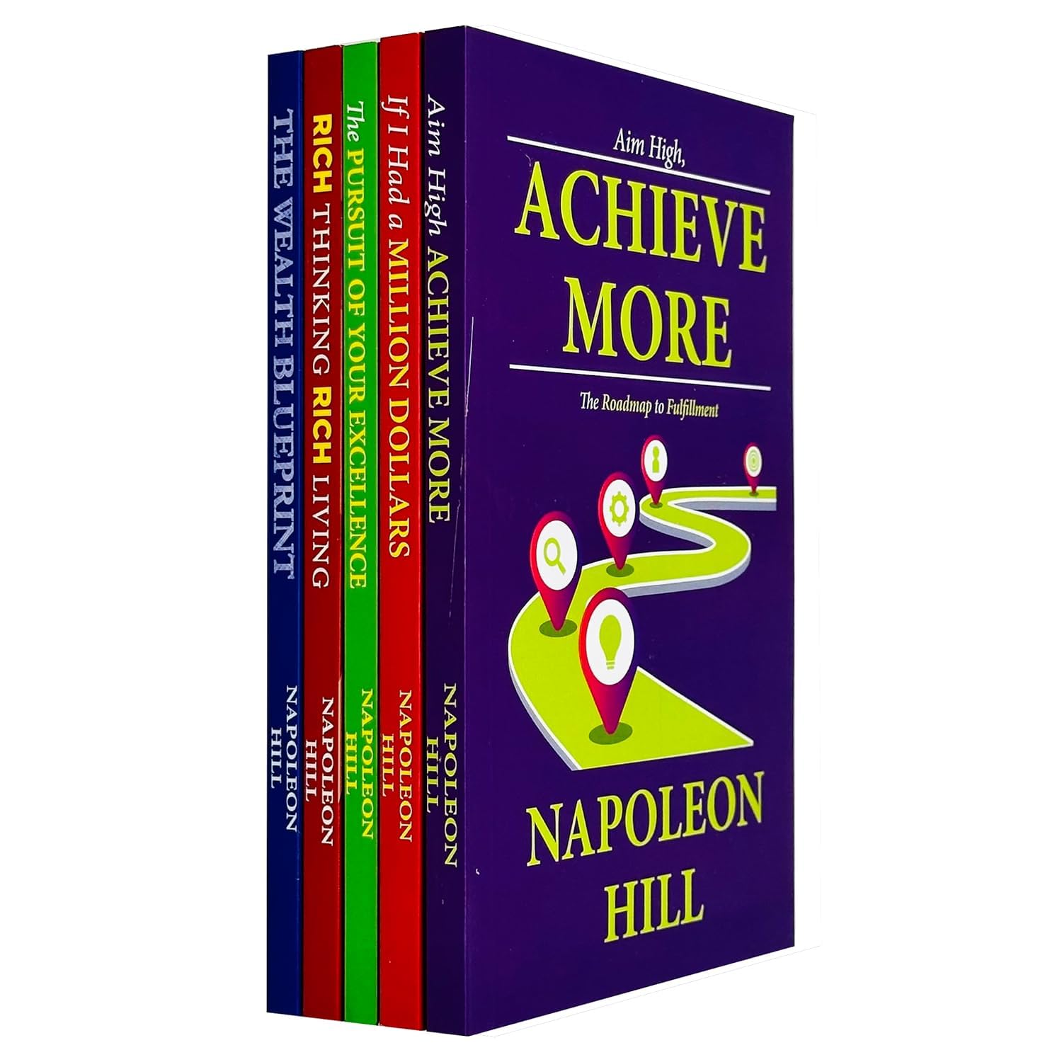 The Pursuit of Your Excellence by Napoleon Hill paperback cover from the Hello Money Series set