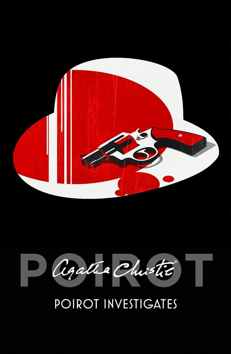 Poirot Investigates paperback cover, a collection of short Hercule Poirot mystery cases