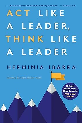 Close-up of the Herminia Ibarra hardback set covers, highlighting Working Identity and Act Like a Leader, Think Like a Leader titles