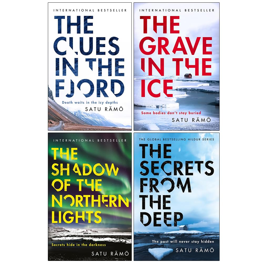 Hildur Series 4 Books Collection Set by Satu Rämö - front cover of The Clues in the Fjord paperback