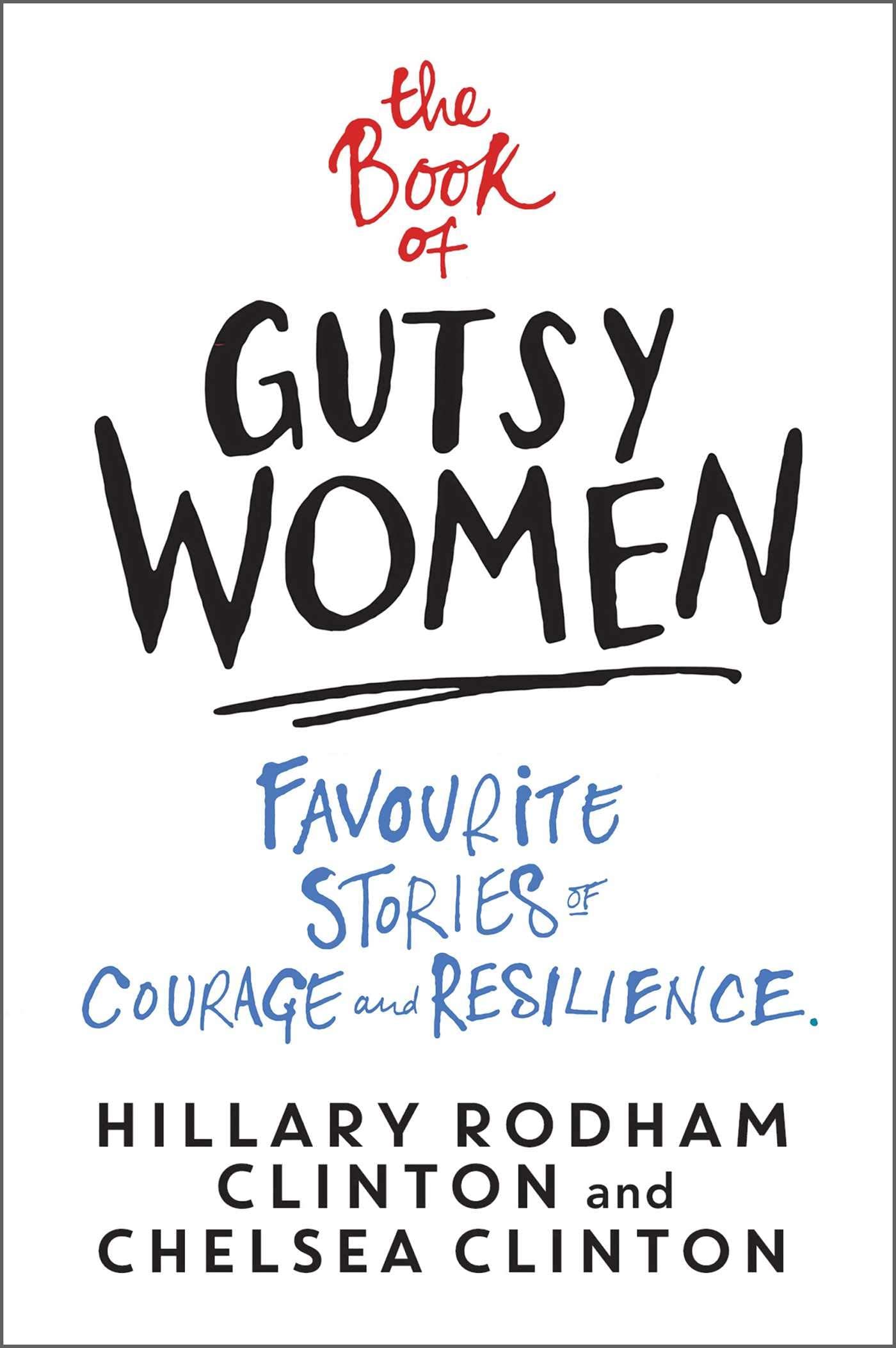 Both paperback books in the Hillary Rodham Clinton 2 Books Collection Set fanned out, showing the covers of Gutsy Women and What Happened side by side.