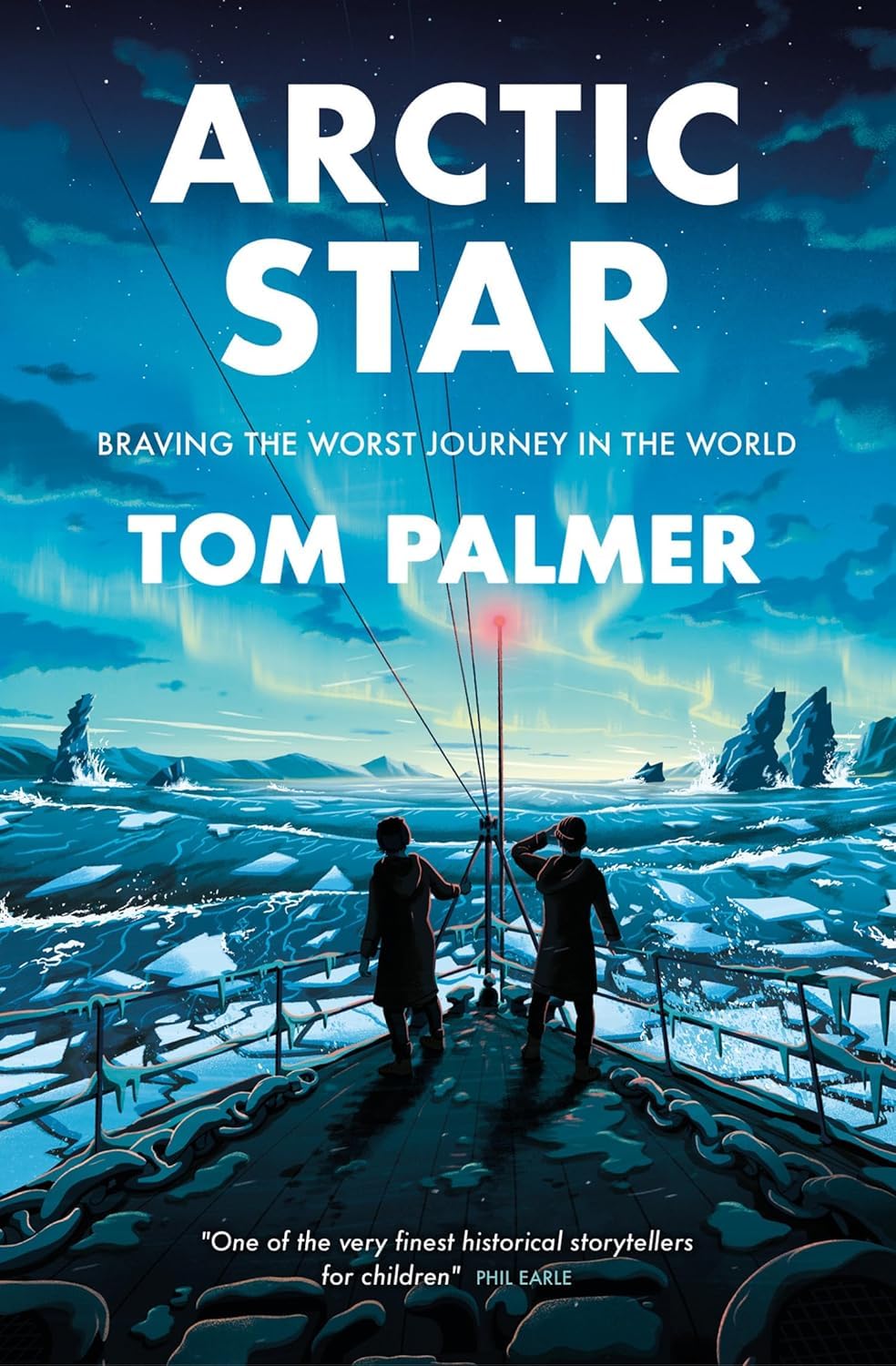 Arctic Star by Tom Palmer - Barrington Stoke paperback front cover, back of the six-book set fanned out