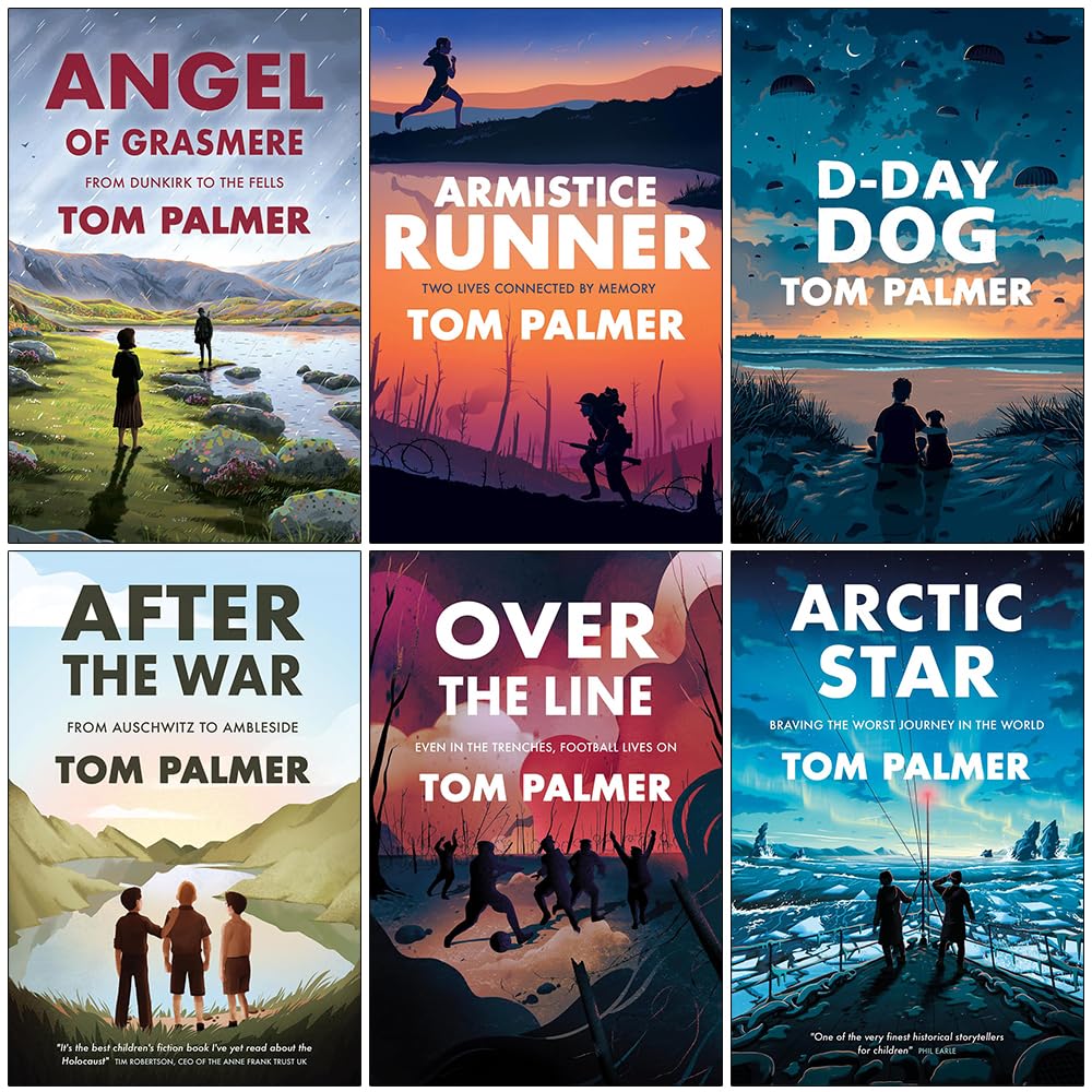 Historical Heroes 6-Book Collection Set by Tom Palmer - front cover of the paperback box set showing all six titles