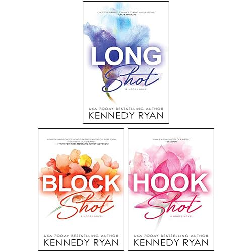 Hook Shot by Kennedy Ryan paperback front cover, book three of the Hoops basketball romance series