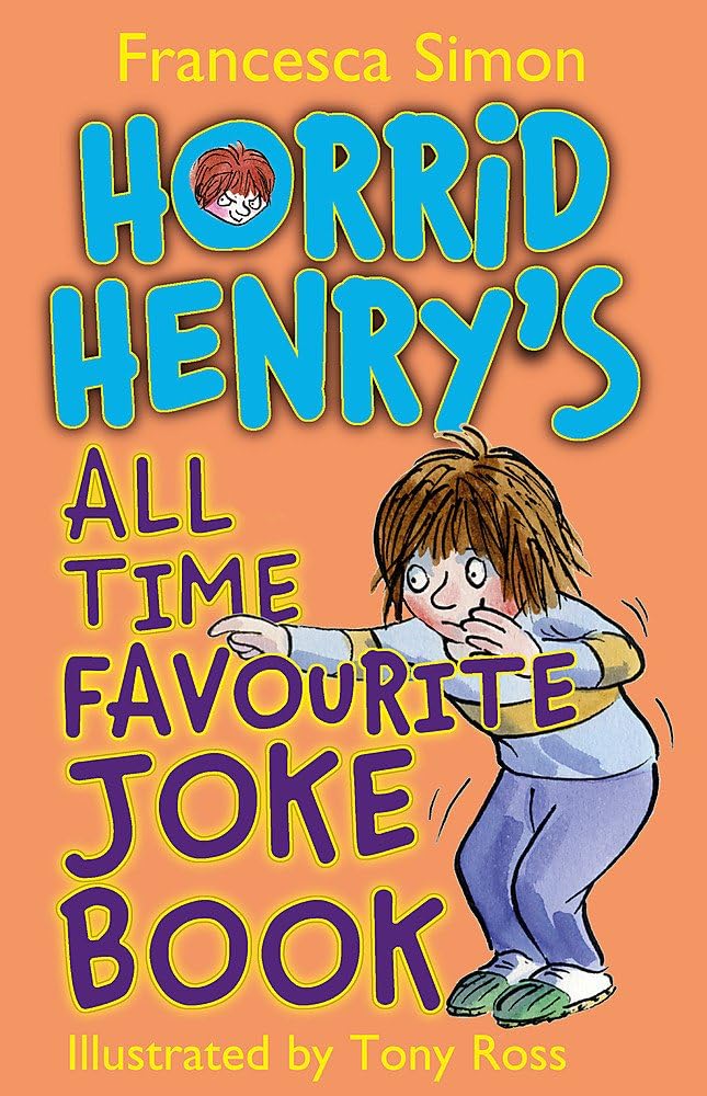 Sample inside page spread from a Horrid Henry paperback book by Francesca Simon
