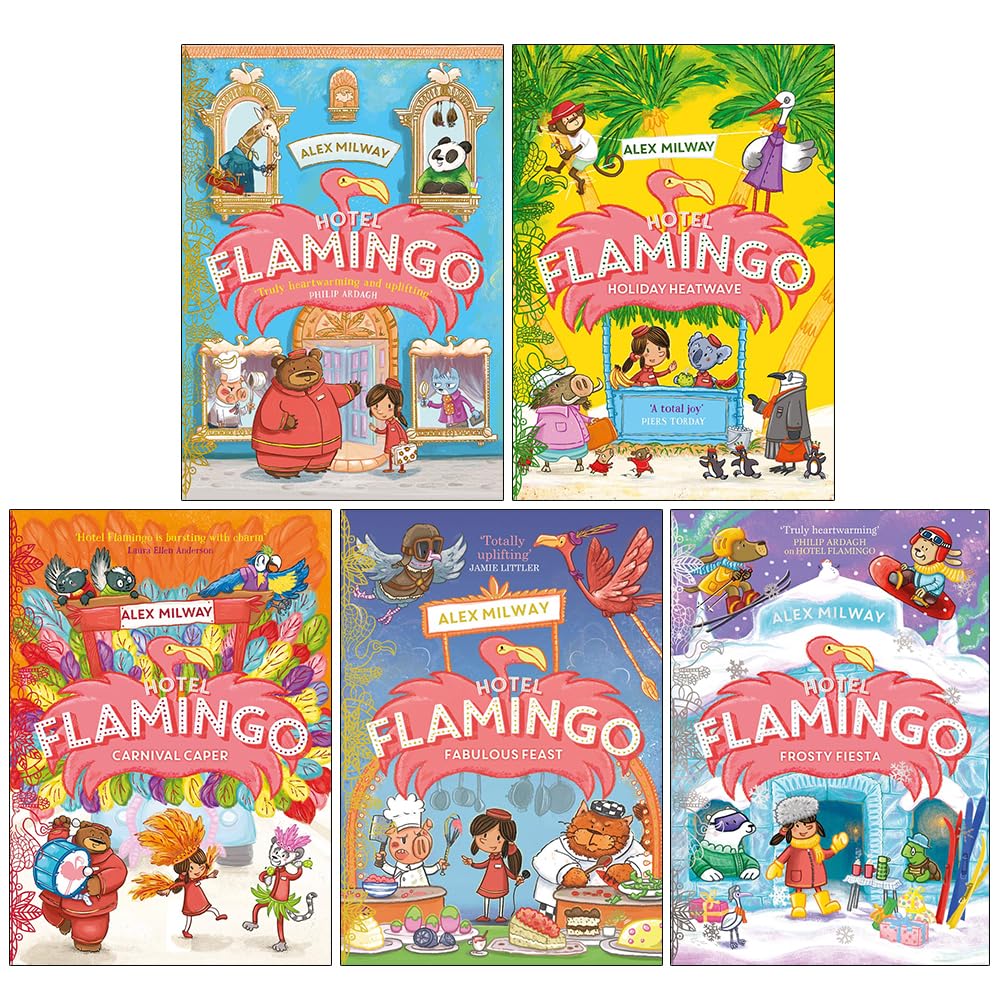Hotel Flamingo 5 Books Collection Set by Alex Milway paperback front cover
