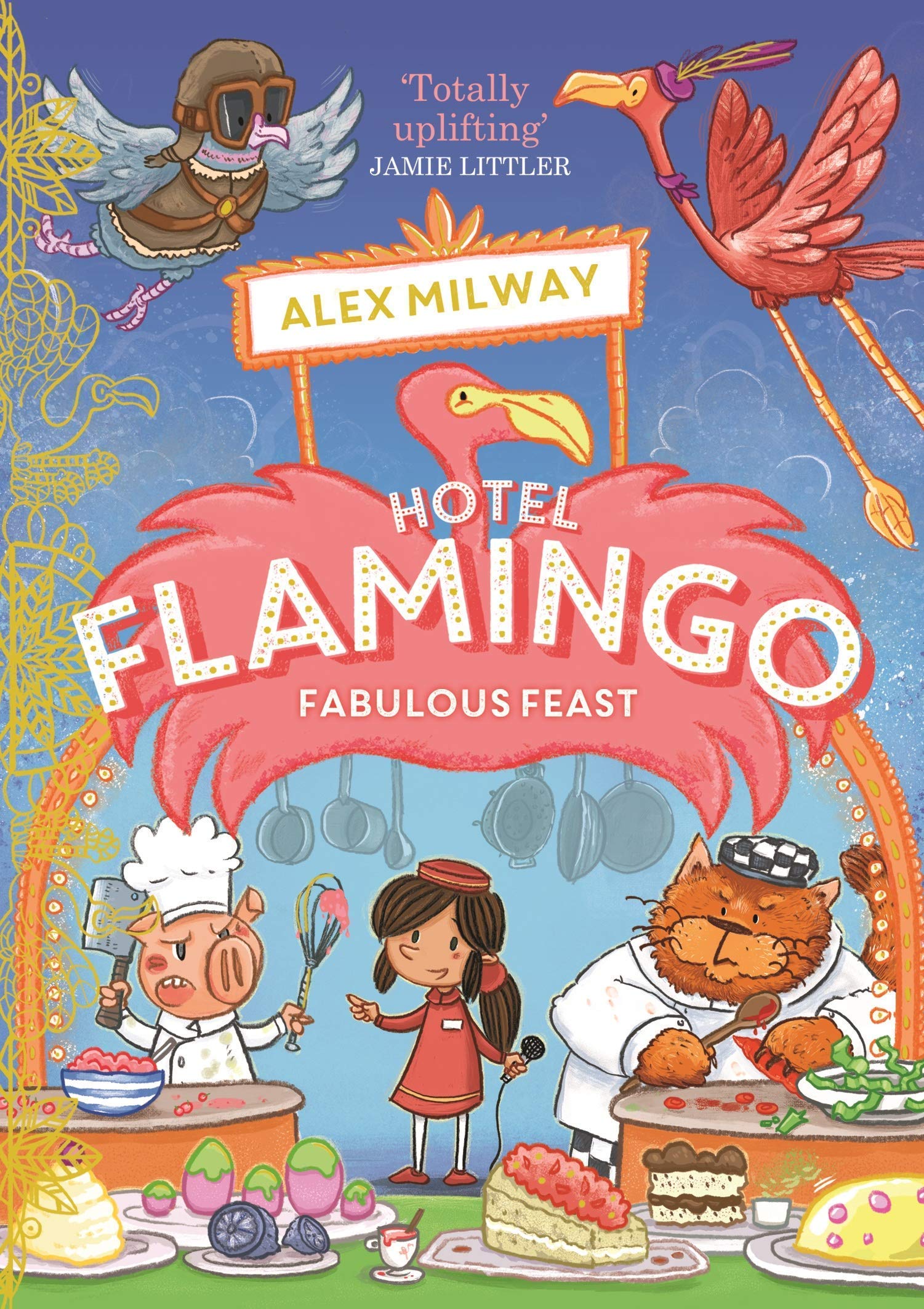 Carnival Caper and Holiday Heatwave paperback covers from the Hotel Flamingo series by Alex Milway.