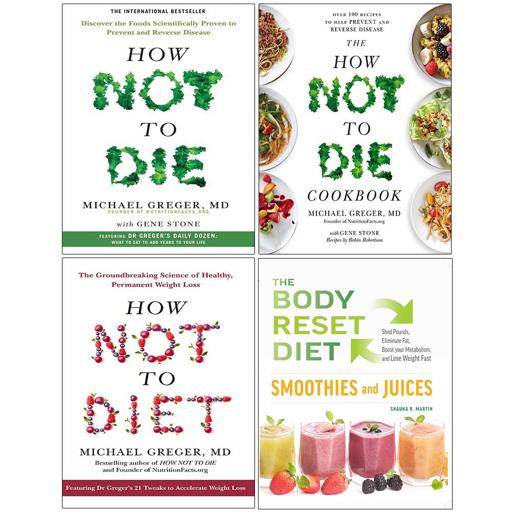How Not to Die 4 Books Collection Set by Michael Greger, paperback front cover