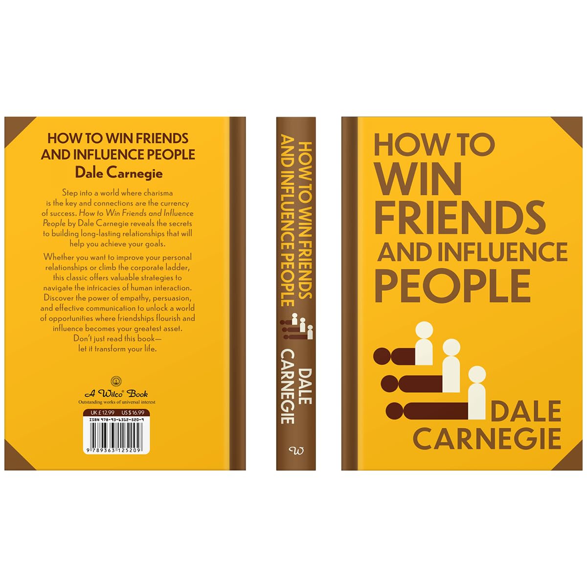 Spine and cover view of the Wilco Classics hardback edition of How to Win Friends and Influence People