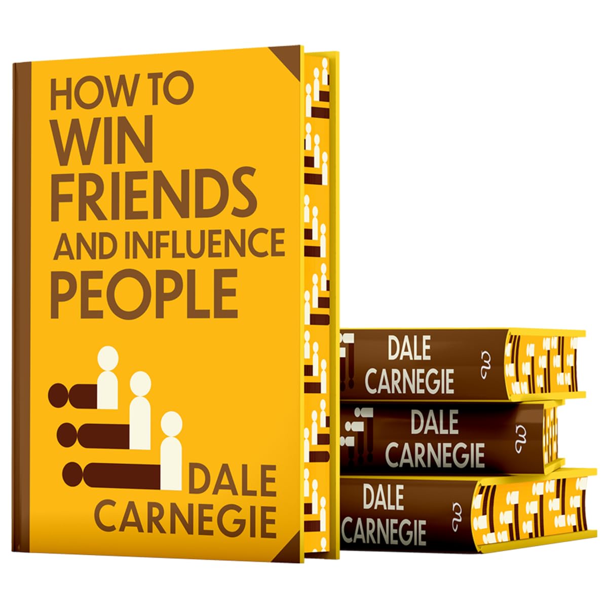 Full front cover artwork of How to Win Friends and Influence People by Dale Carnegie hardback book