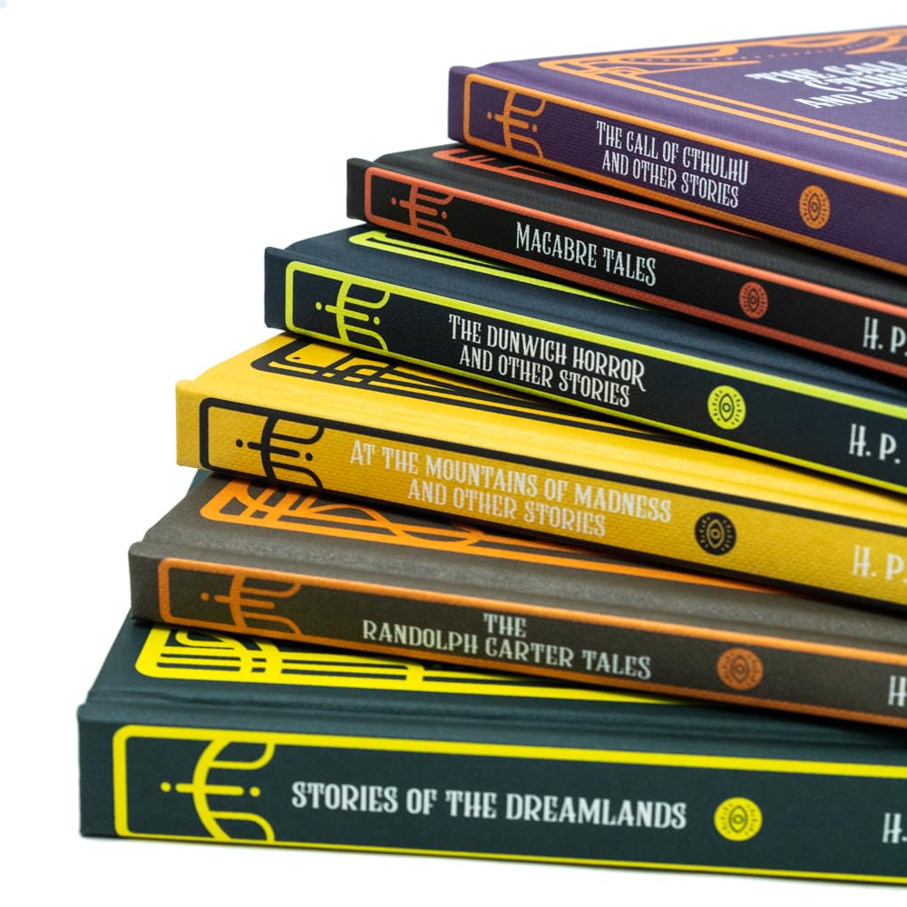 Close-up of The Dunwich Horror and Other Stories hardback cover
