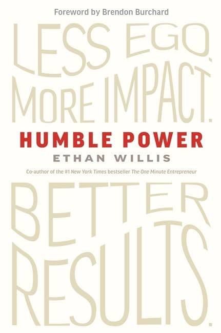 Close-up of the Humble Power by Ethan Willis paperback cover from the 3 books collection set